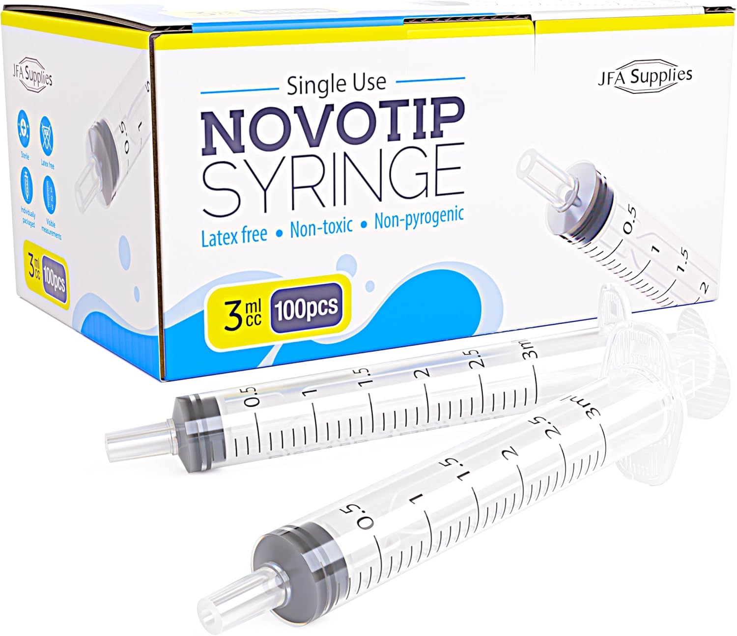 Novotip 3ml Syringe - Box of 100