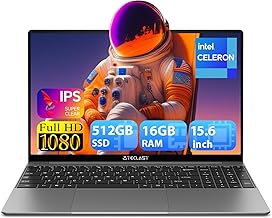TECLAST Laptop 15.6 inch, F16Pro 16GB DDR5 512GB SSD Laptop Computers with Intel N95 Processor(up to 3.4Ghz), IPS FHD 1080P Screen, WiFi 6/BT 5.0, USB3.2 * 2, Backlit Keyboard, Large Battery Capacity