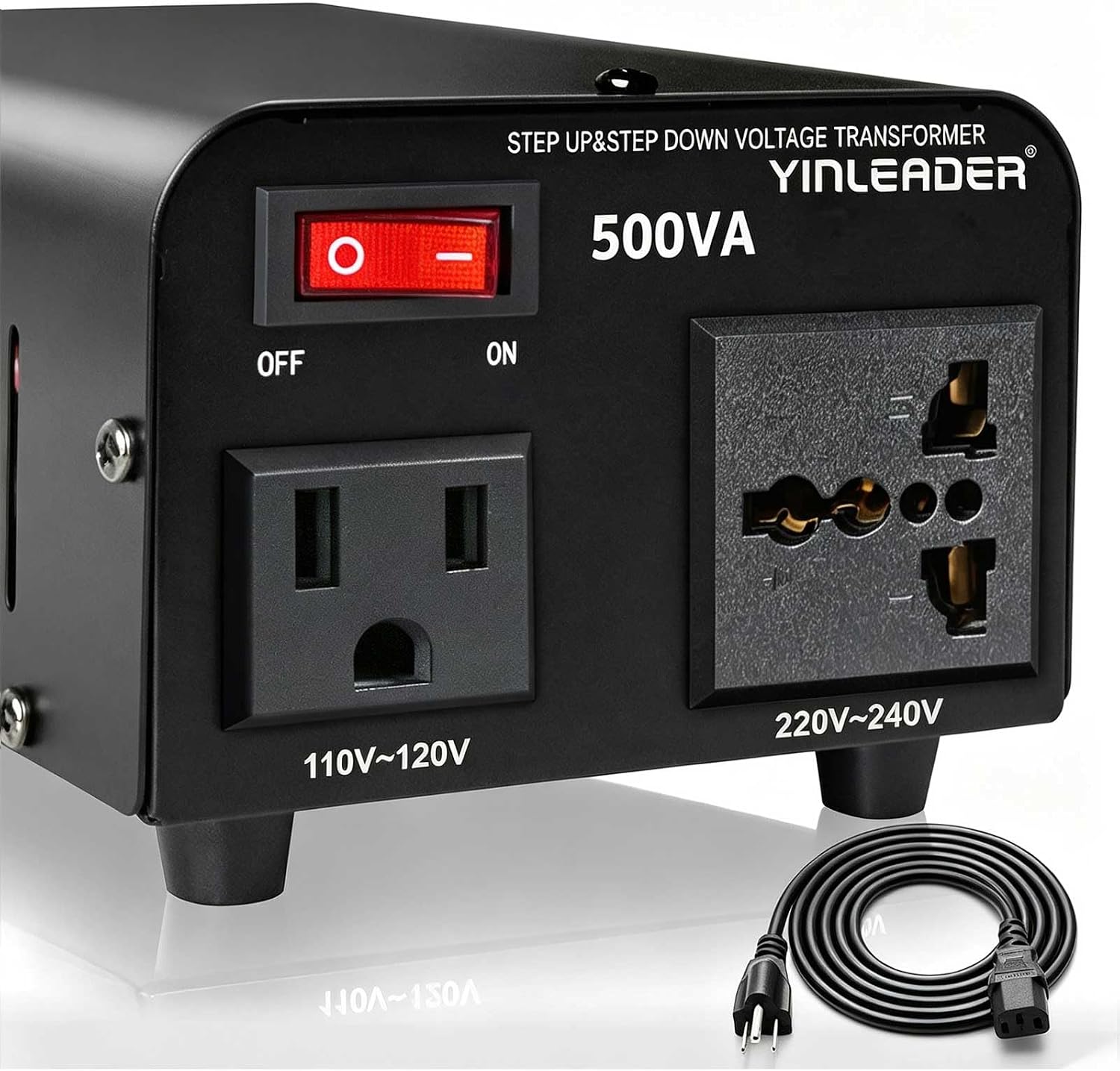 500W Voltage Transformer Power Converter 110V to 220V, 220V to 110V