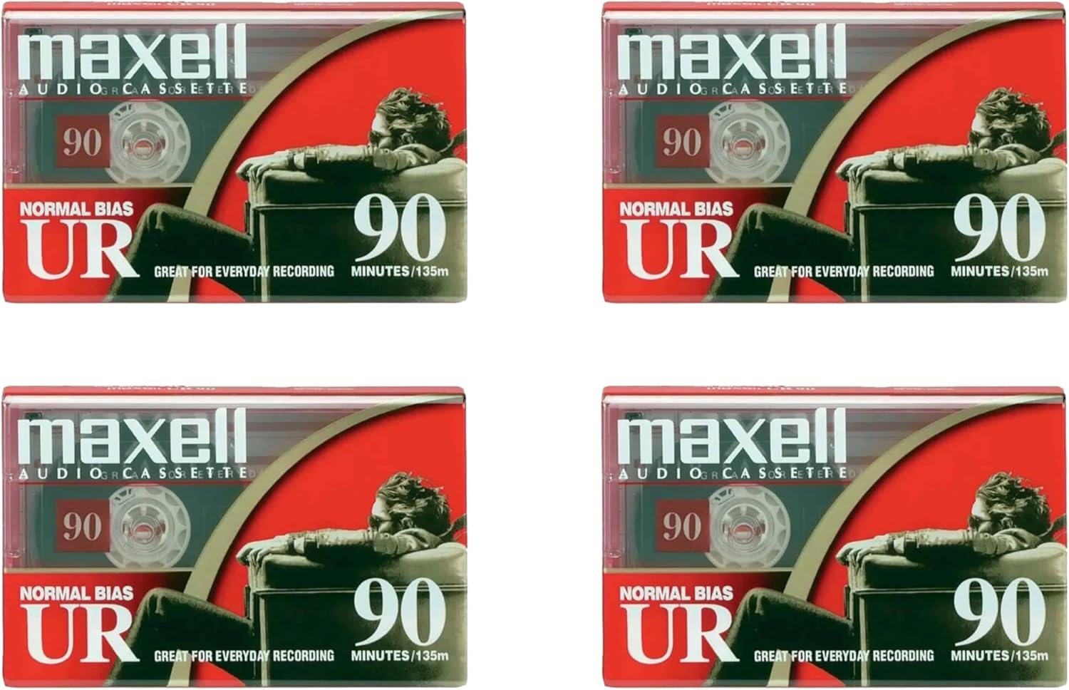 Maxell Normal Bias Ur-90 (20-pack) Standard Size Cassettes