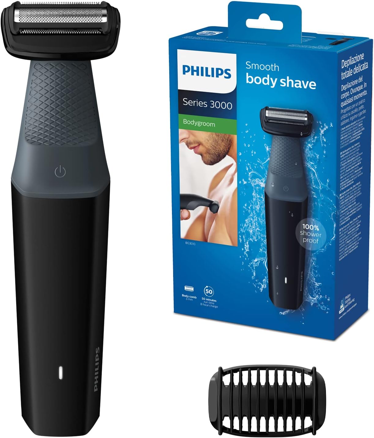 Philips BG3010/15 Showerproof Body Shaver, Black
