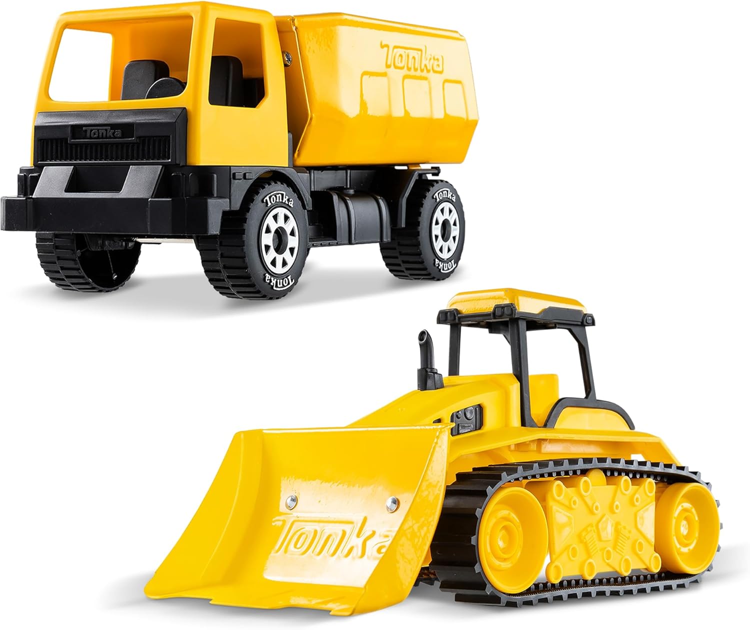 Tonka - Steel Classics Giga Series - Dump Truck & Bulldozer, 2-Pack