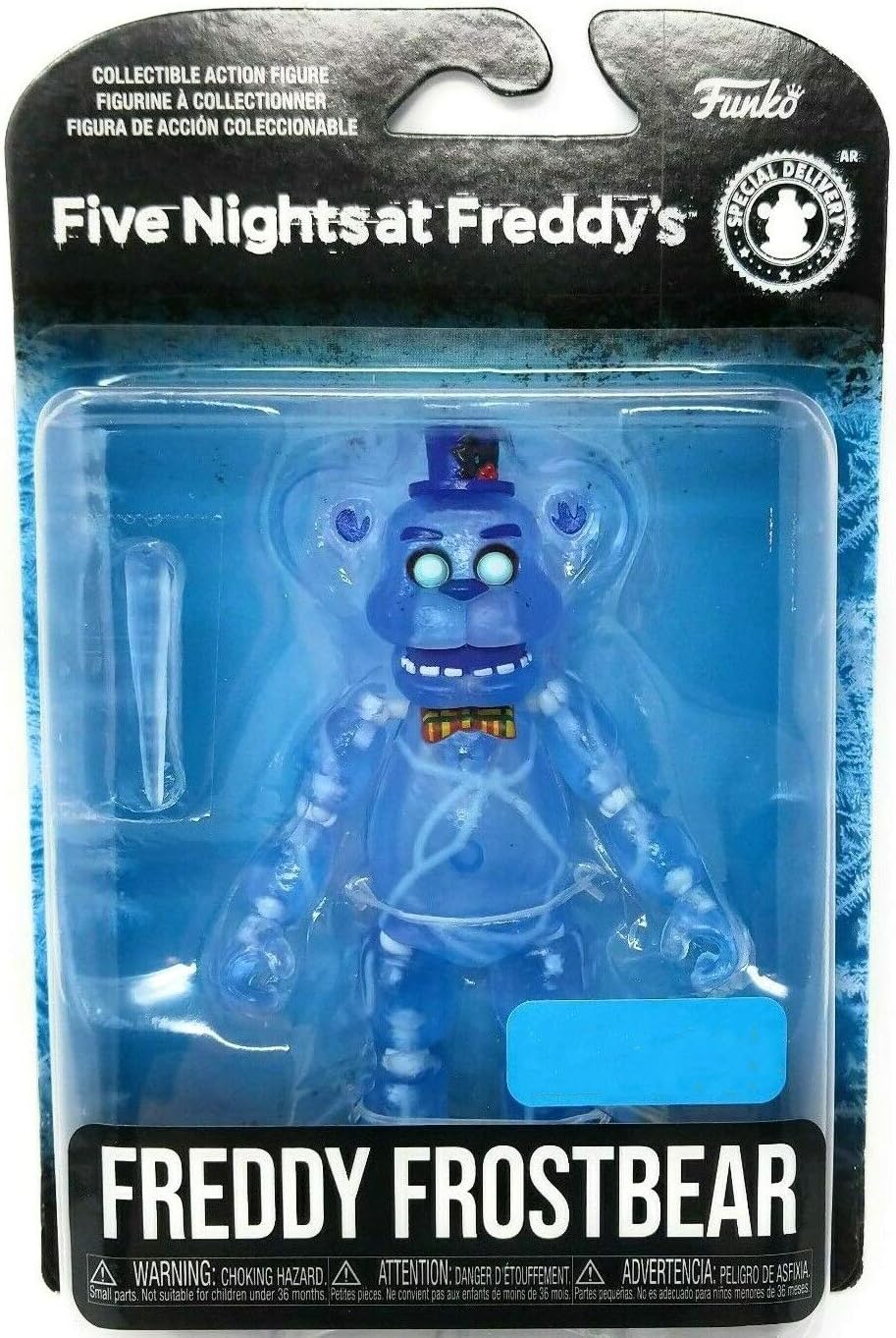 five nights at Freddy's Articulated Freddy Frostbear Action Figure, 5 Inch