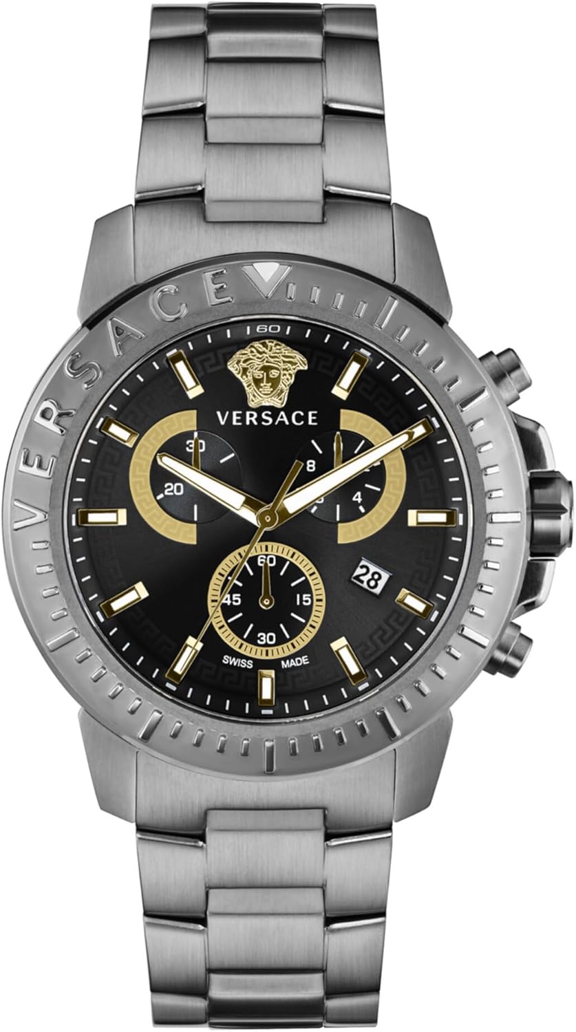 Versace New Chrono Collection Luxury Mens Watch Timepiece
