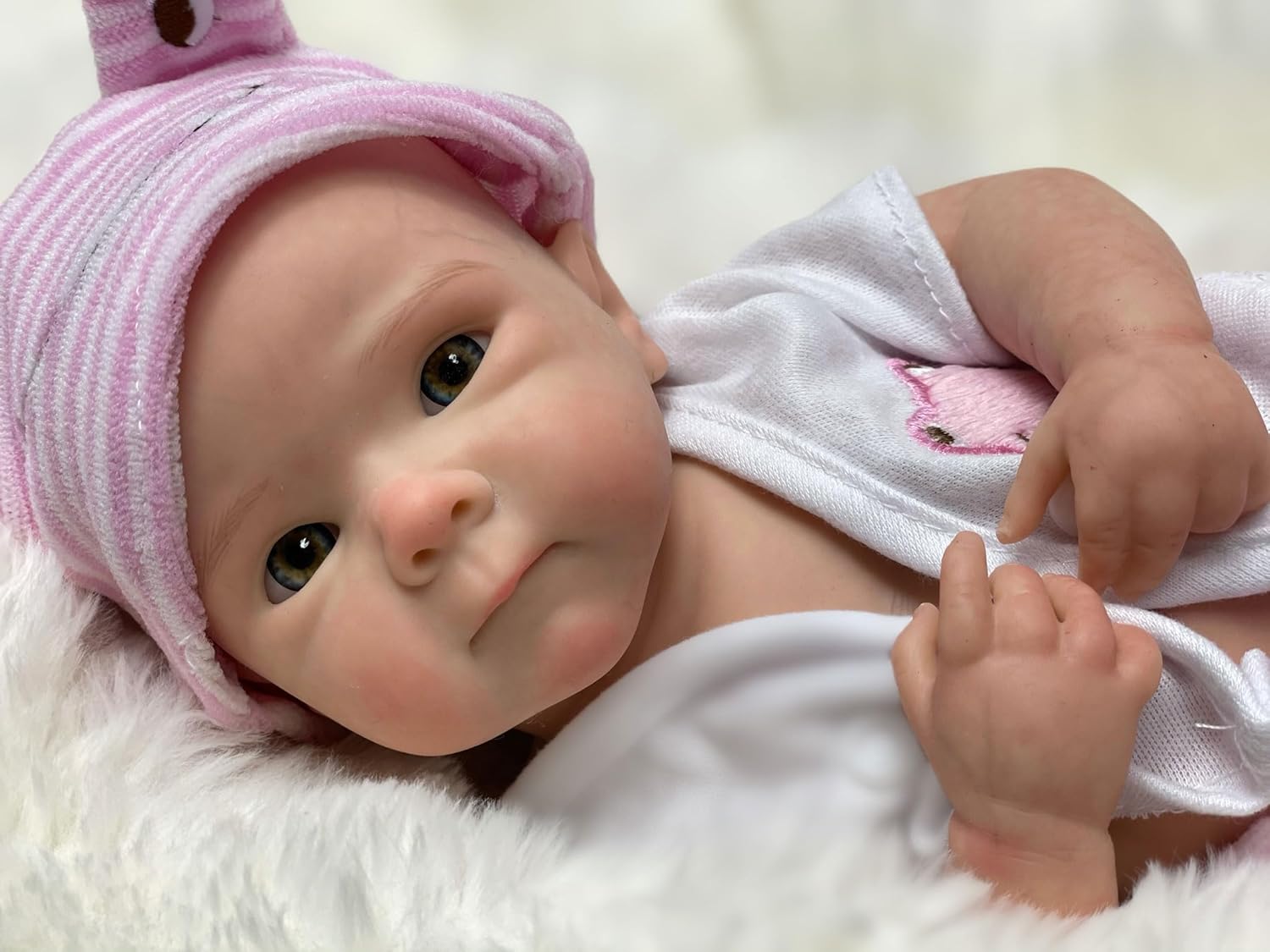 12 inch Full Boby Silicone Baby Doll Girl Lifelike Reborn Baby Dolls Realistic Newborn Dolls That Look Like Real Life Babies