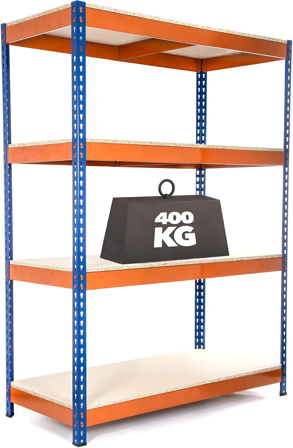 Racking Solutions Extra Heavy Duty Industrial Garage Racking/Shelving Unit 400KG Per Shelf (1800mm H x 1200mm W x 600mm D)