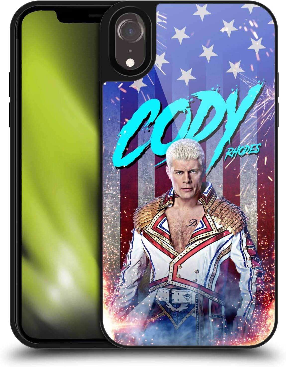 Head Case Designs Officially Licensed WWE Cody Rhodes Cody Rhodes Graphics Gel Armour Case [Military Grade Protection] Compatible With Apple iPhone XR