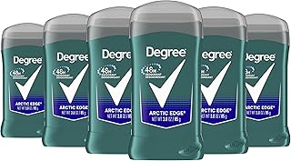 Degree Men Original Aluminum Free Deodorant for Men, 48-Hour Odor Protection, Arctic Edge 3 Ounce (Pack of 6)