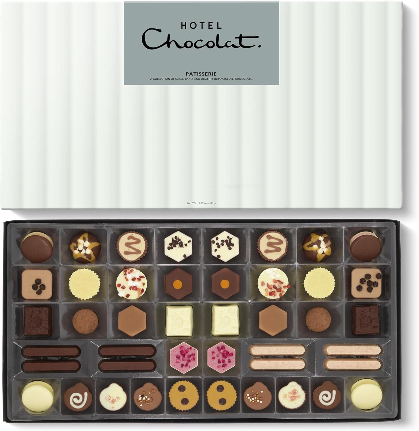 Hotel Chocolat Patisserie Luxe Box - 44 Dessert-Inspired Chocolates, 535g - Chocolate Gifts For Birthday, Thank You, Congratulations, Anniversary - Gifts For Her And Him