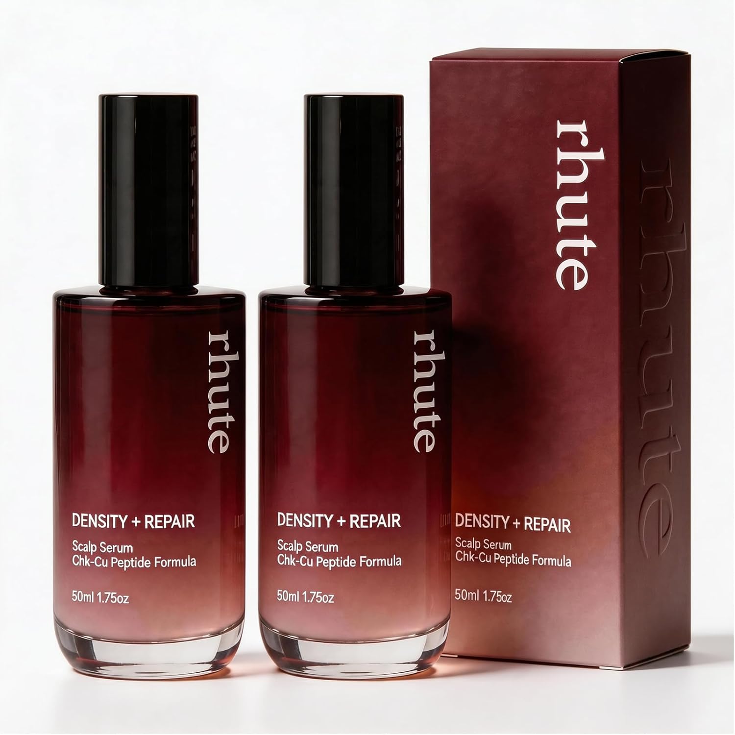 Rhute Hair Serum, Strengthens & Improves Density | for Weakened, Fragile | Anti-Breakage Nourishing Formula | Deeply Nourishes & Reinforces Hair Fibers (2pc)
