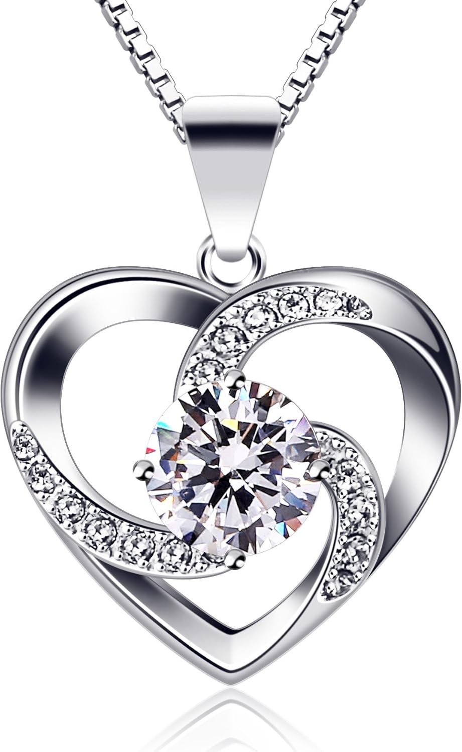 B.Catcher Women Necklace 925 Sterling Silver “Crazy Love” Pendant Necklaces