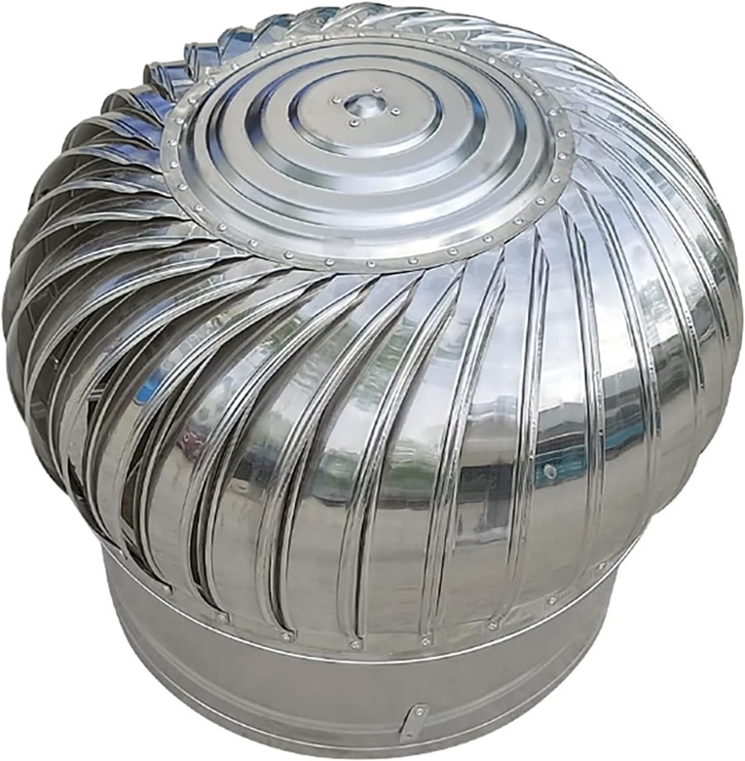 Roof Wind,Stainless Steel Turbine Ventilator Vents Fireplace Chimney Caps, Ventilator, Turbine, Weatherproof, No Assembly Required, for Chimney Fireplace Storage, Roof Vents ( Size : 200mm/7.8in )