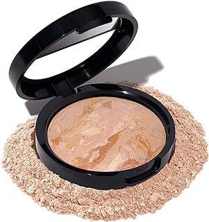 LAURA GELLER NEW YORK Award-Winning Baked Balance-n-Brighten Color Correcting Powder Foundation - Fair - Buildable Light to Medium Coverage - Demi-Matte Natural Finish