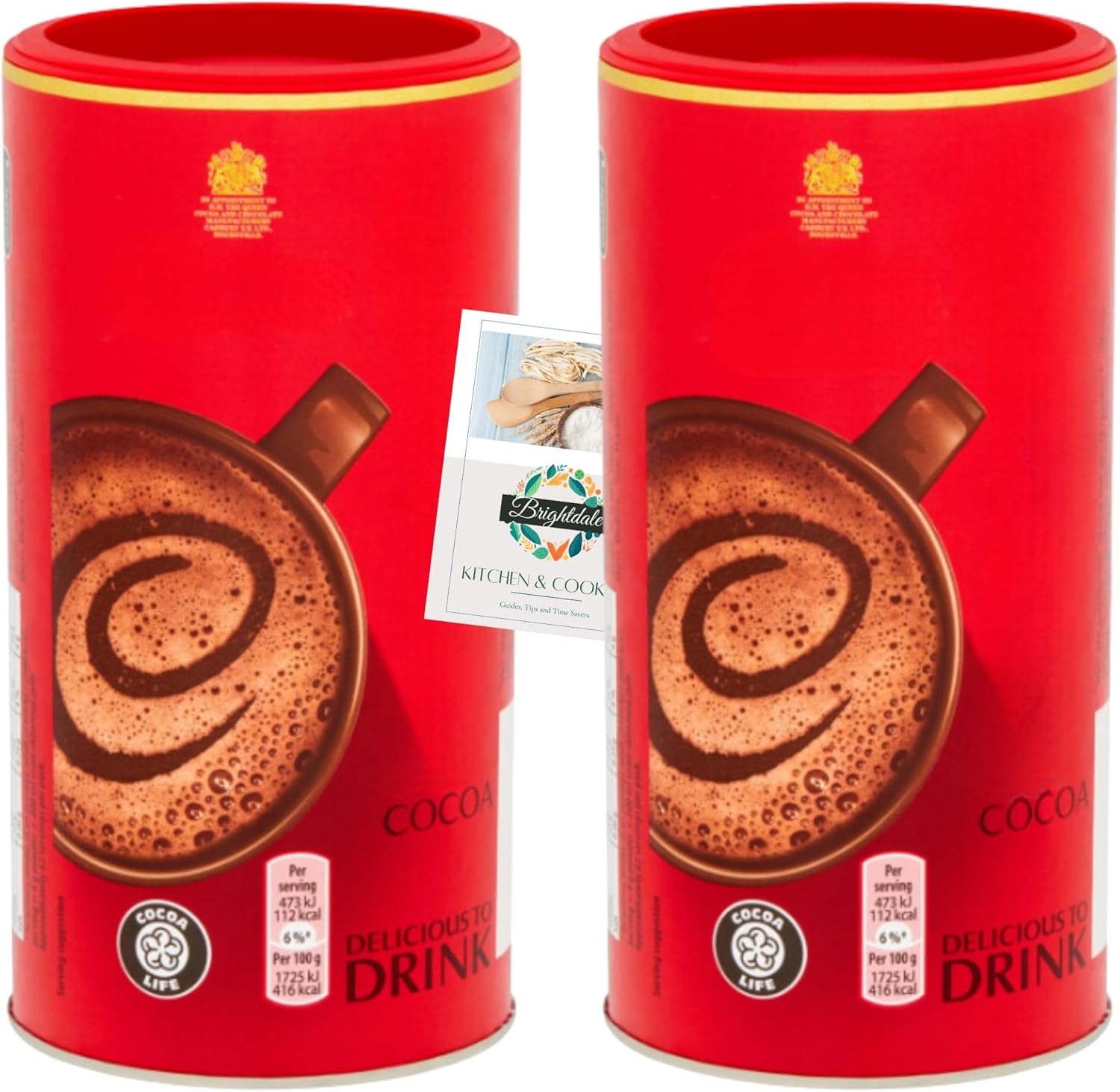 Cocoa Powder Bundle with Bourneville Cocoa 250g 2 Pack + Brightdale Kitchen Booklet