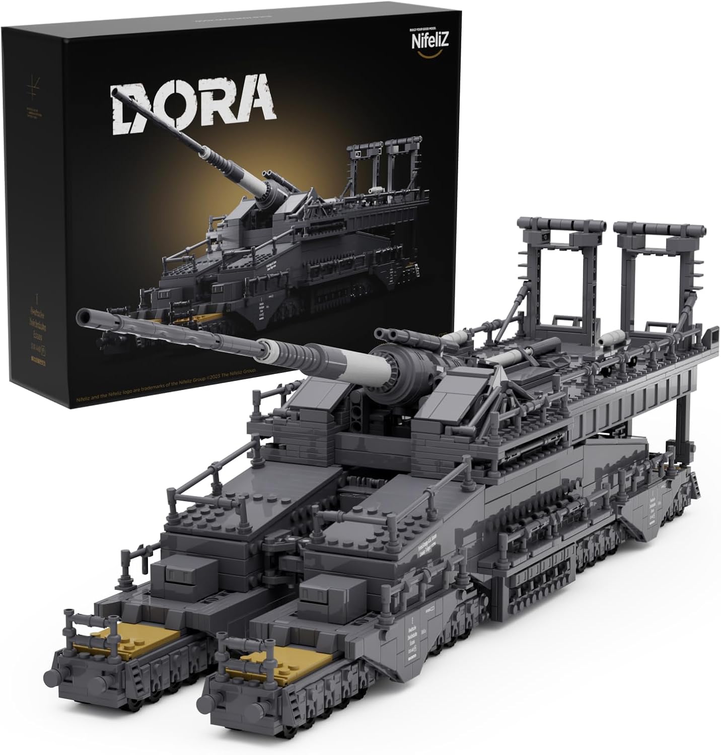 Nifeliz Dora, WW2 Classic Tank Building Set, Collectible Military Model to Build and Display, Adult Gift Ideal for Military Enthusiasts (2355 PCS, NF10240)