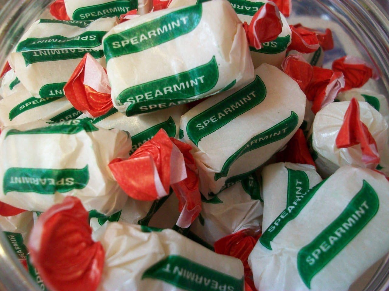 Spearmint Chews Chewy Mint Sweets 200g Bag