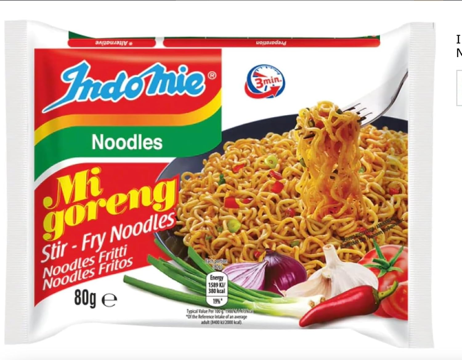Indomie Mi Goreng Fried Instant Noodles Halal 80g (Pack of 10) by SPICEHUB