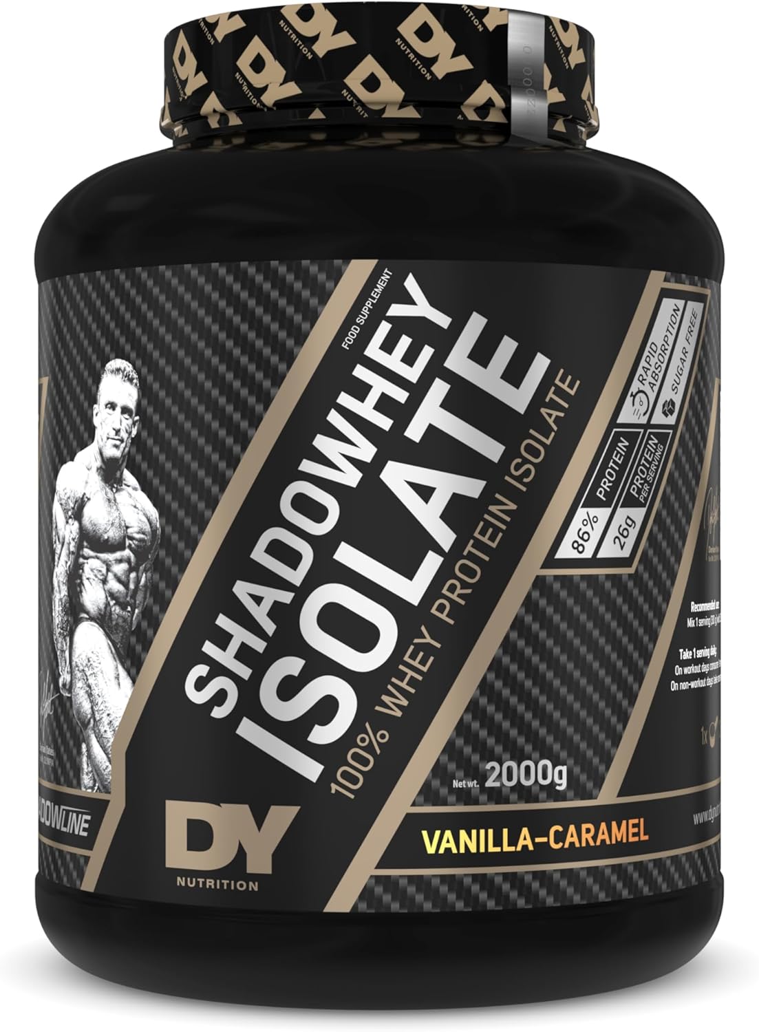 DY Shadowhey Isolate Whey Protein Powder 2kg (Vanilla Caramel)