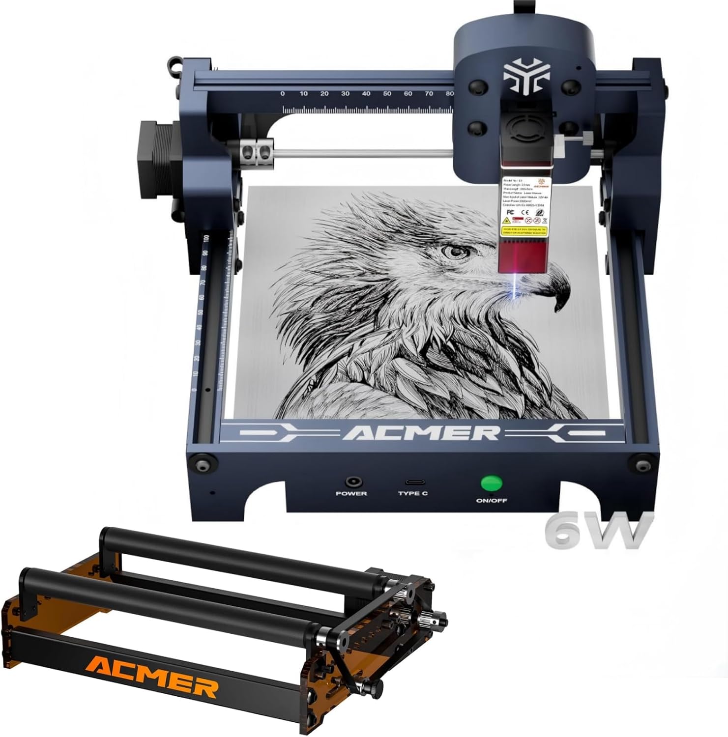 Acmer S1 Laser Engraver and M3 Laser Rotary Roller