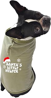 Dog Hoodie, Santas Little Helper, Green, Extra-Small