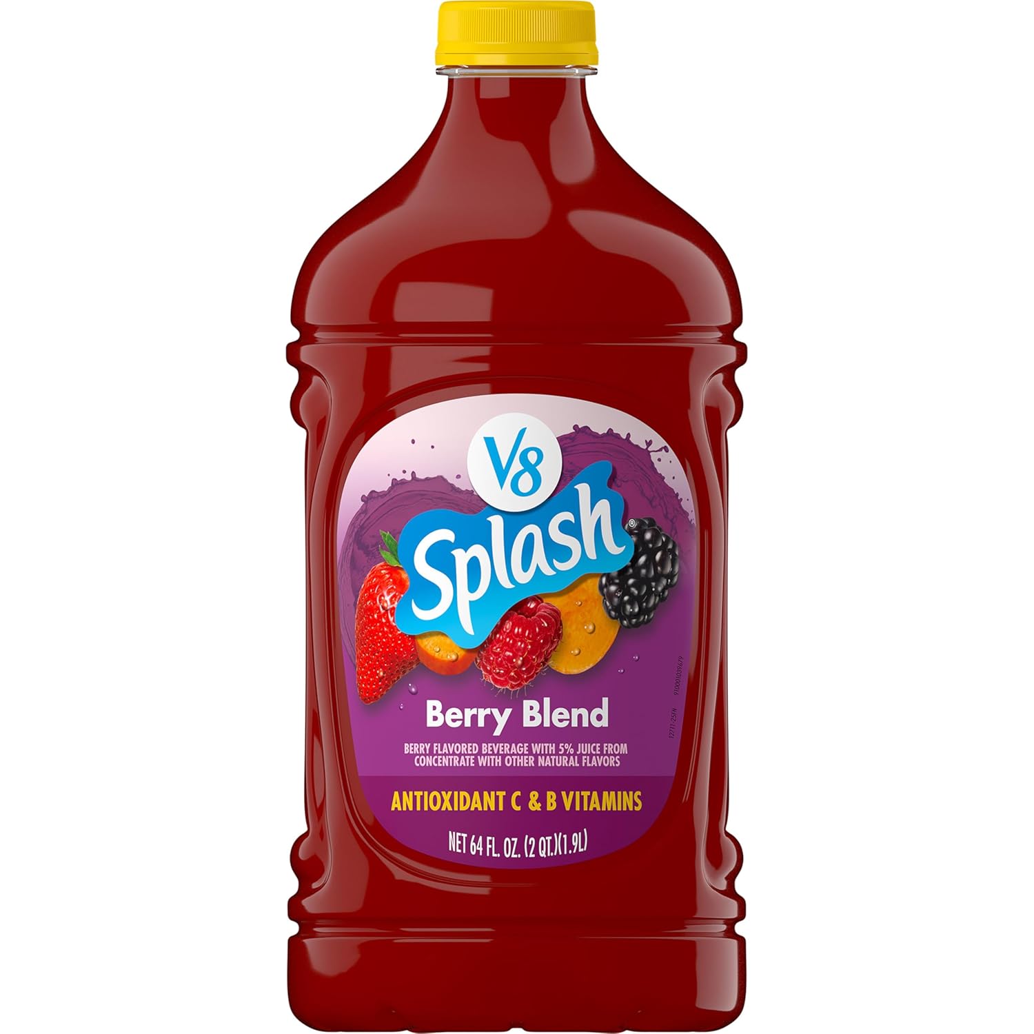 V8 Splash Berry Blend Flavored Juice Beverage, 64 Ounce Bottle