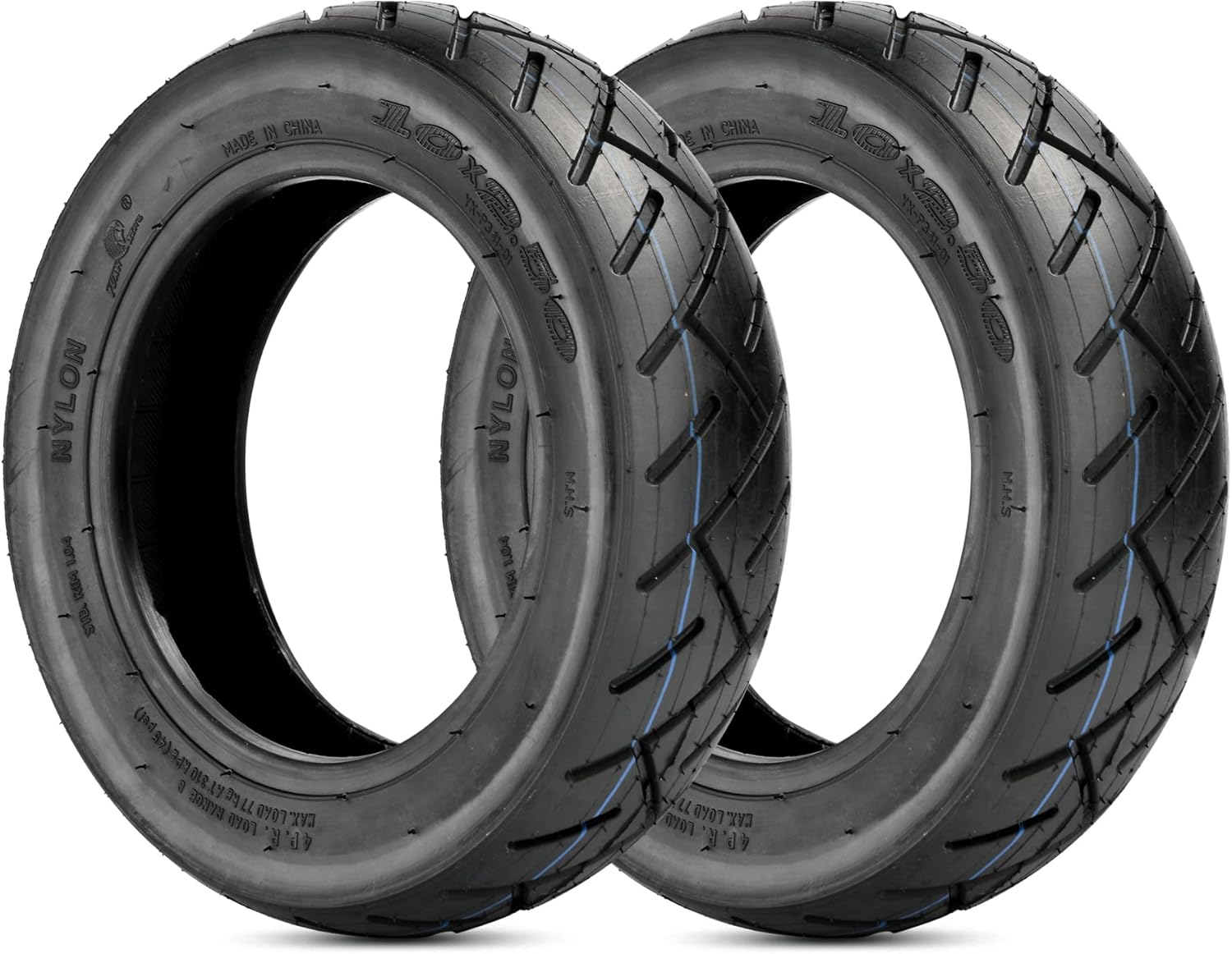 RUTU 10 x 2.50 Tire or Inner Tube and Tire Set Replacement for Smart Self Balancing Electric Scooters, Hover Board Fits 10" Scooter Wheels, 36v, 48v, 400w, 500w, 800w Hub Motor
