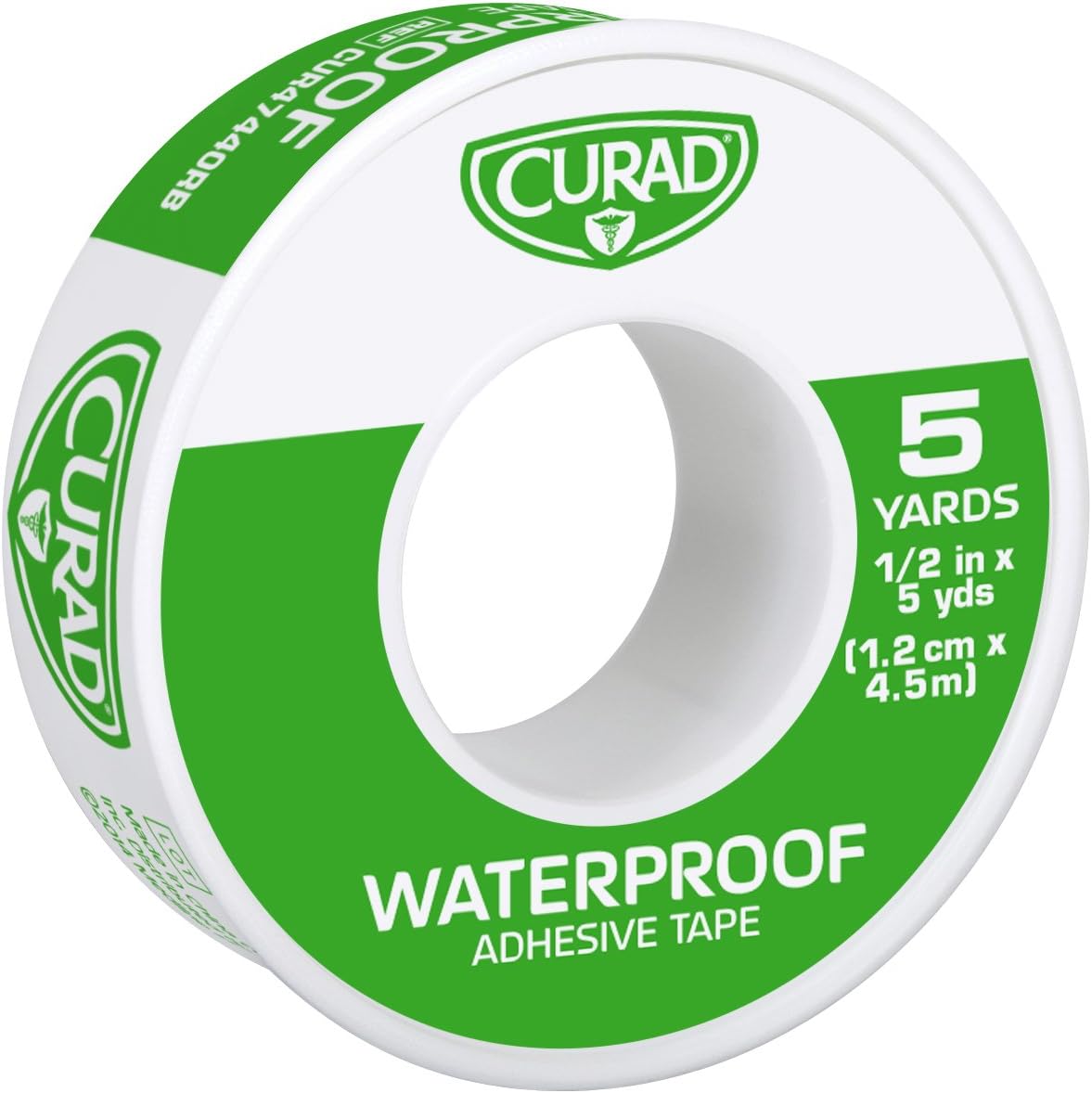 Curad Waterproof First-Aid Tape, 1/2 x 5 Yards, (Pack of 6)