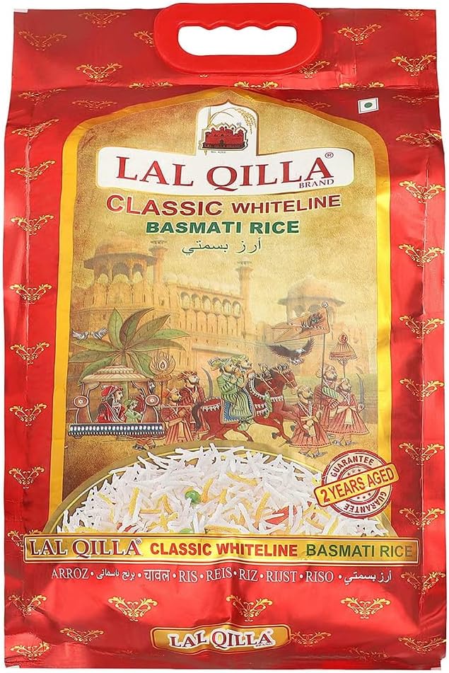 Lal Qilla Classic Basmati Rice (10kg) - Perfect for Stir Frys, Salads & Currys (Pack of 1)
