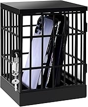 Gemaxvoled Cell Phone Jail Lock Box, Gold Mobile Phones Prison Lockable Cage for Classroom Family Time Party