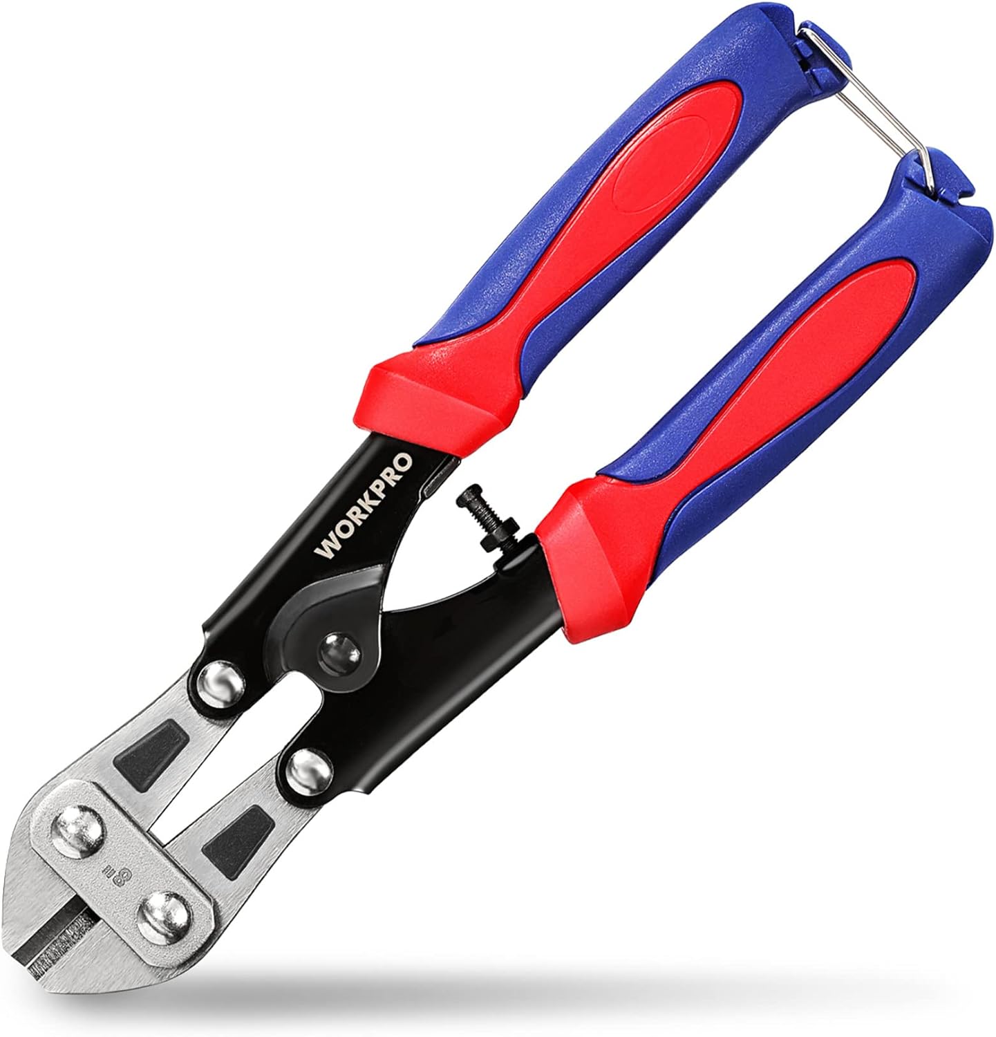 WORKPRO Mini Bolt Cutter 8-inch/210mm, Cr-V Wire Cable Cutter, Spring Snips Clippers with Soft Anti-Slip Handle