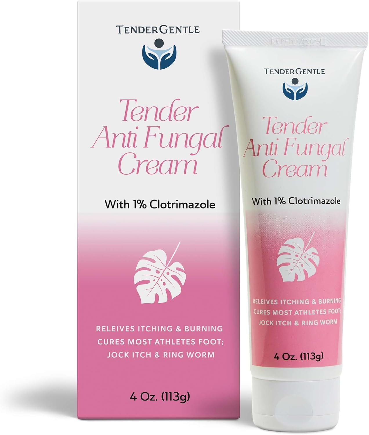 Clotrimazole Antifungal Cream for Skin - 1 Pack with 4 oz. of Clotrimazole Cream for Jock Itch, Athletes Foot Treatment, and More