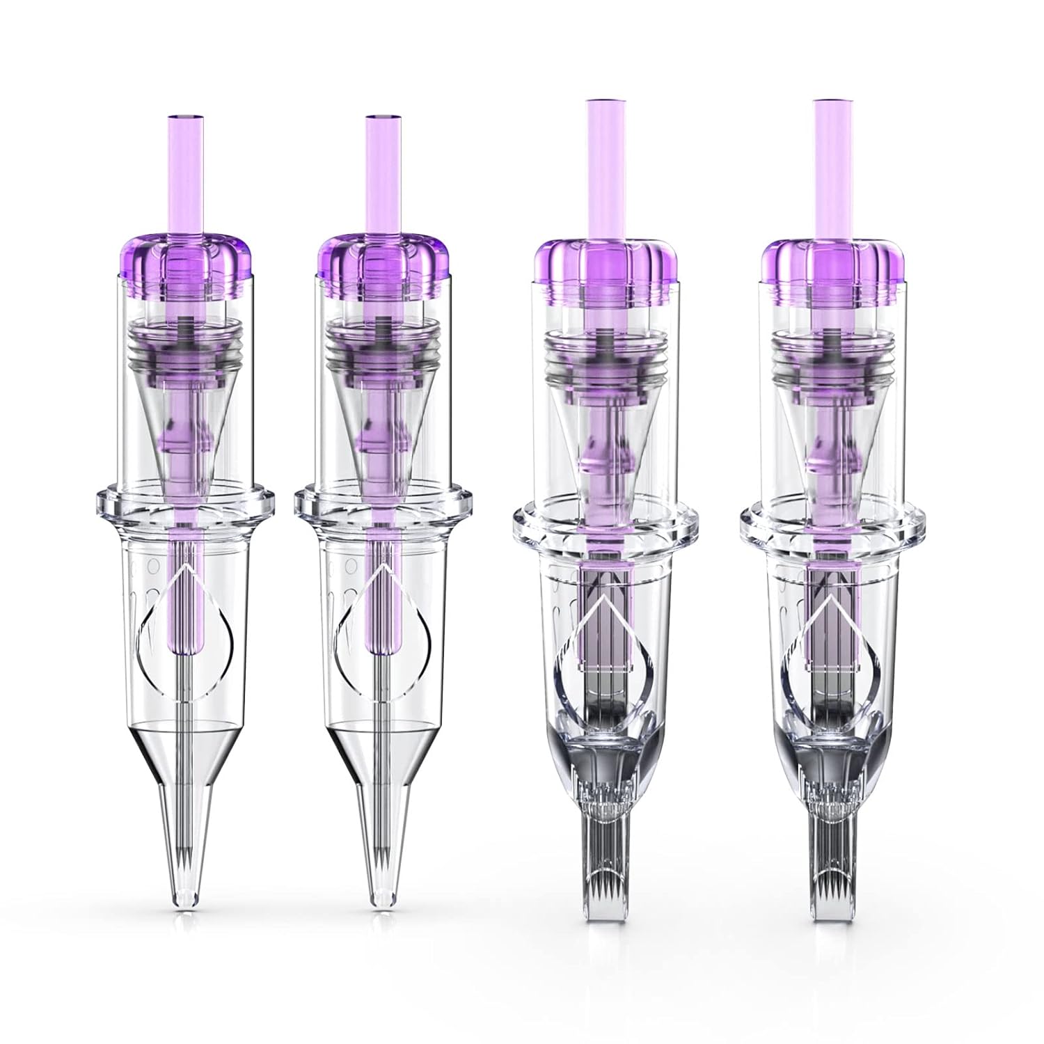 Wormhole Tattoo Cartridge Needles, 20pcs Mixed Sizes 3RL 5RL 5RM 7RM Disposable Tattoo Needles Cartridge Round Liner Shader Magnum for Cartridge Tattoo Pen Machine Permanent Makeup Tattoo Supplies