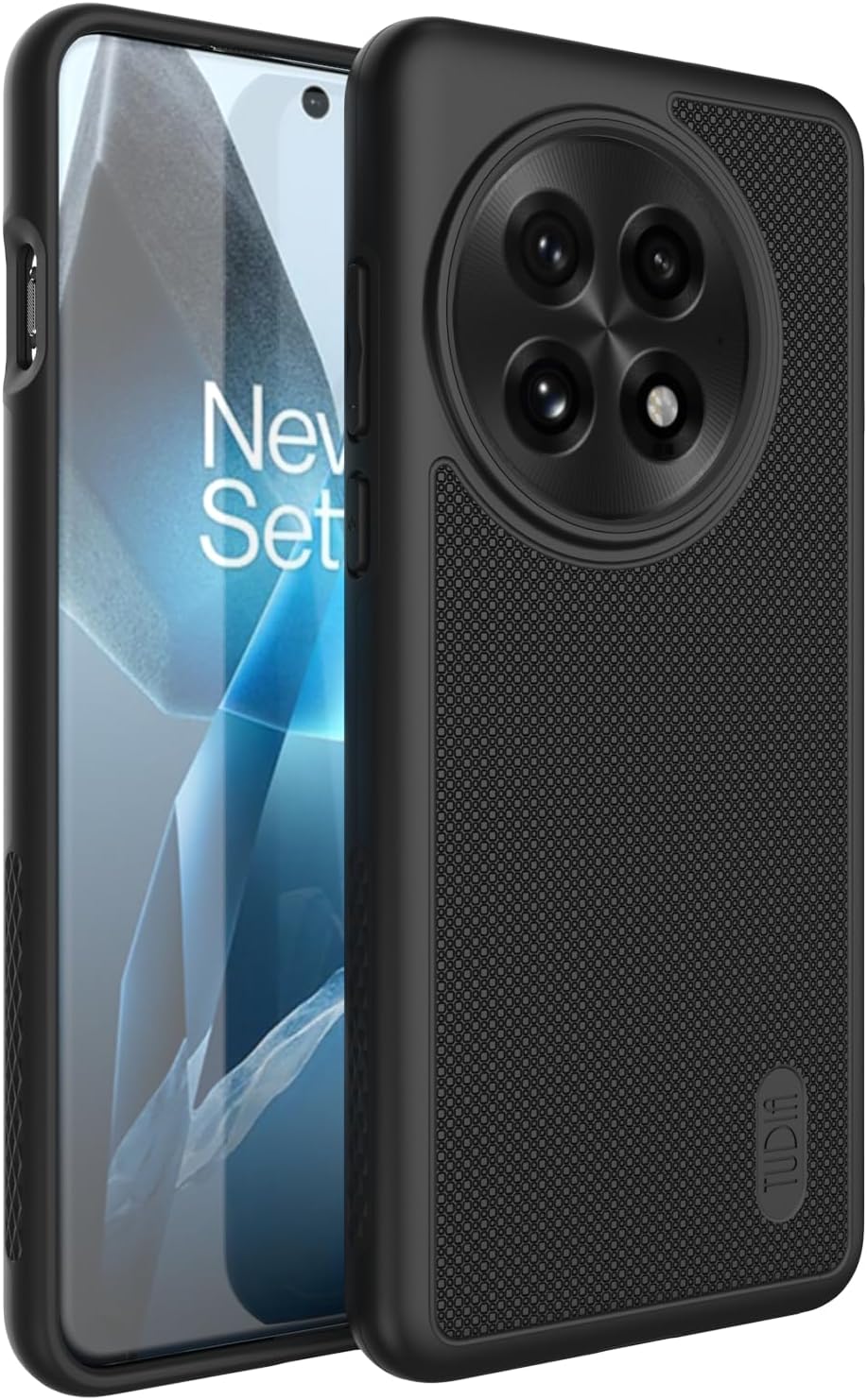 TUDIA MergeGrip for OnePlus 13 Case 5G (2025) - [Military Grade Drop Tested] Dual Layer Shockproof Slim Heavy Duty Tough Cover Phone Cases - Black