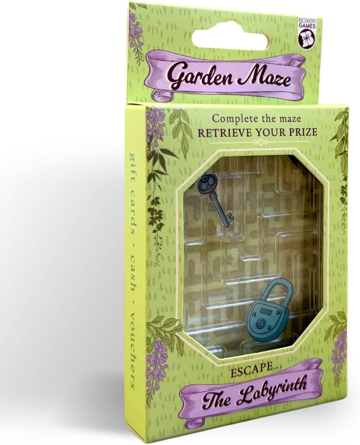 Boxer Gifts Garden Labyrinth Gift Card Puzzle Box - Money Holder for Cash Gifts - Gardening Gifts