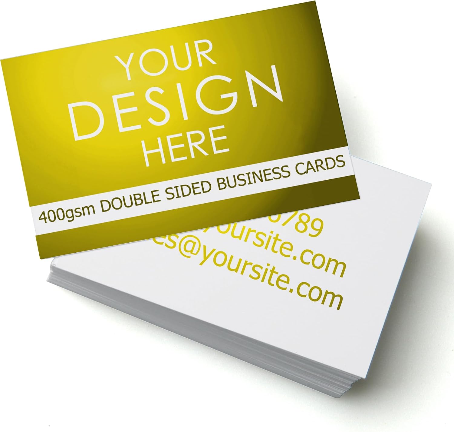 Personalised Business Cards - Double Sided, Professional Digital Printing, Custom Cards (400gsm Luxury, 40)