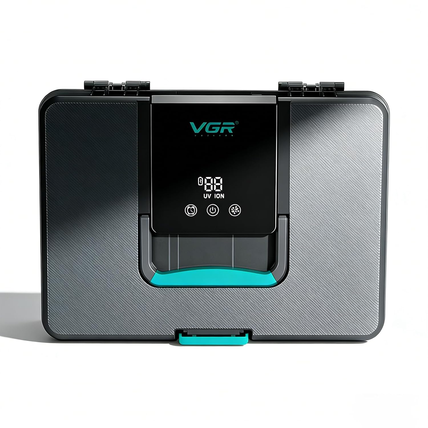 VGR 840 Barber Tool Storage Box with 365nm Light and LED Display