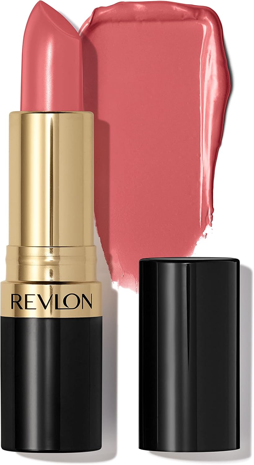 Revlon Super Lustrous Lipstick, High Impact Lipcolour with Moisturising Creamy Formula, Infused with Vitamin E and Avocado Oil in Pink, Pink in the Afternoon (415)