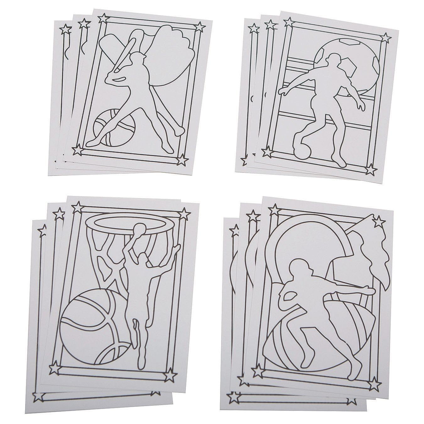 Sand Art Boards 5"x7" - Sports (pack of 12)