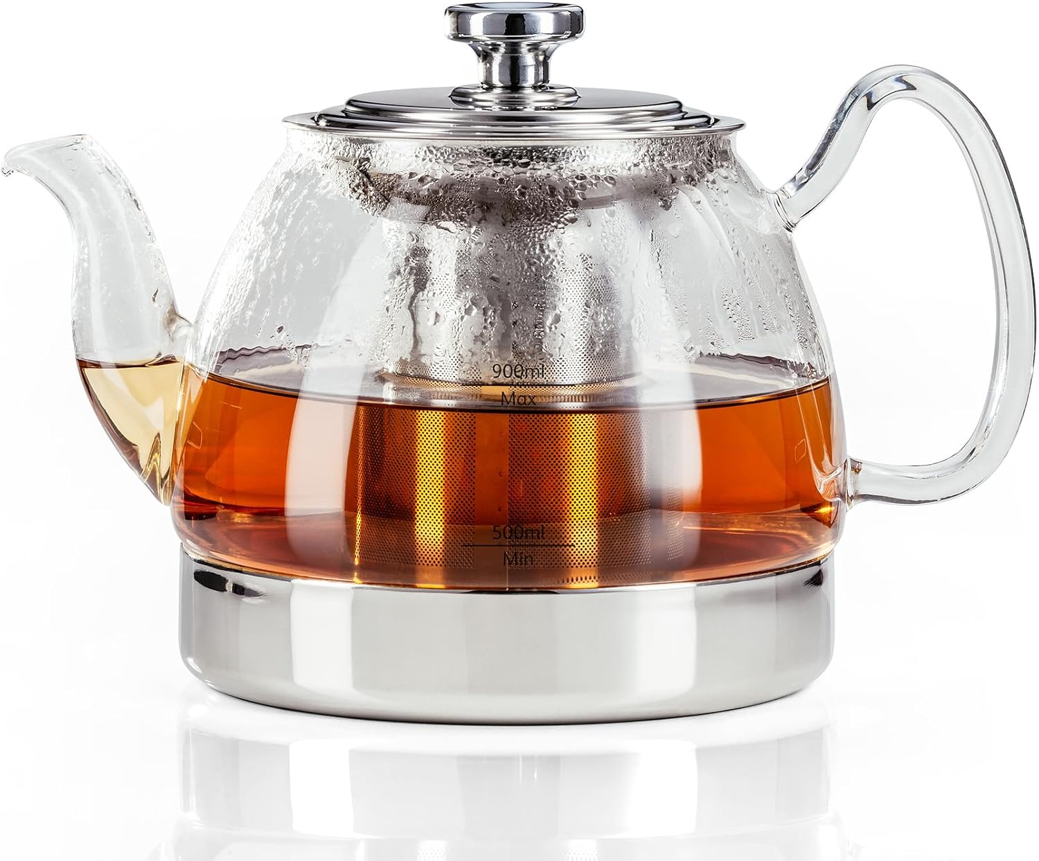 Judge Stove Top Glass Teapot, 900 ml