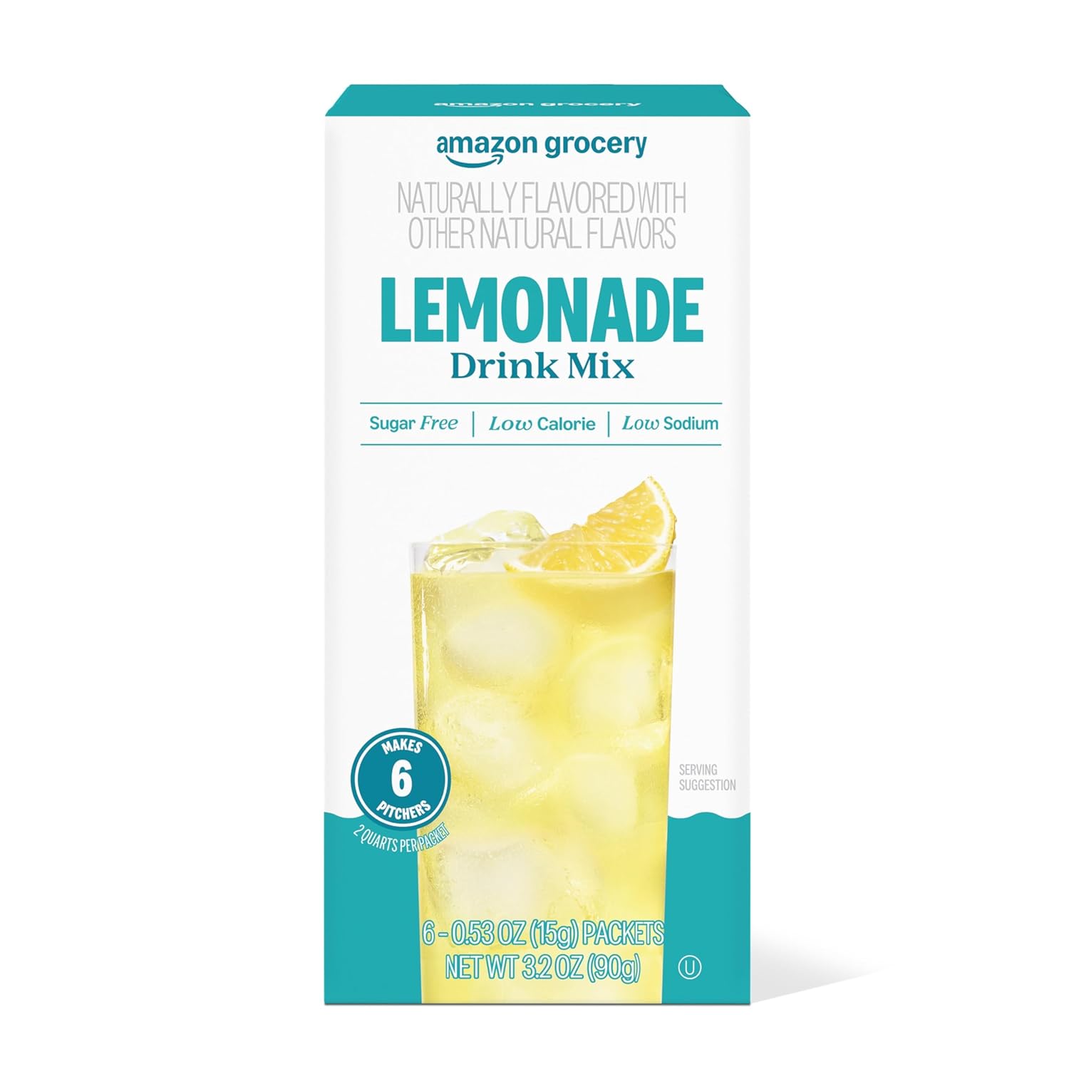 Amazon Grocery, Lemonade Drink Mix Singles, 0.53 Oz (Previously Happy Belly, Packaging May Vary)