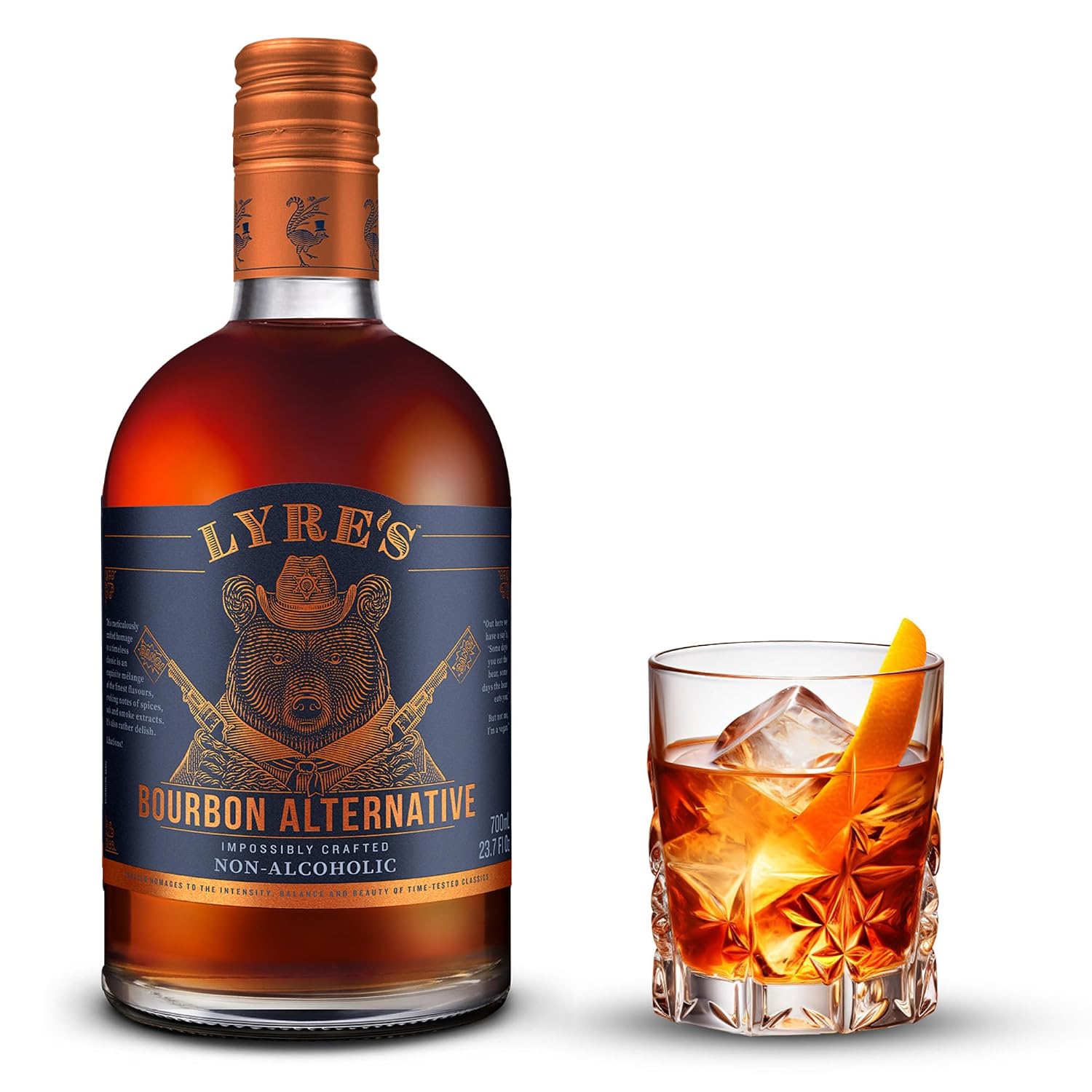 Lyre’s Bourbon Alternative, Non Alcoholic Whiskey, Zero Proof Spirit
