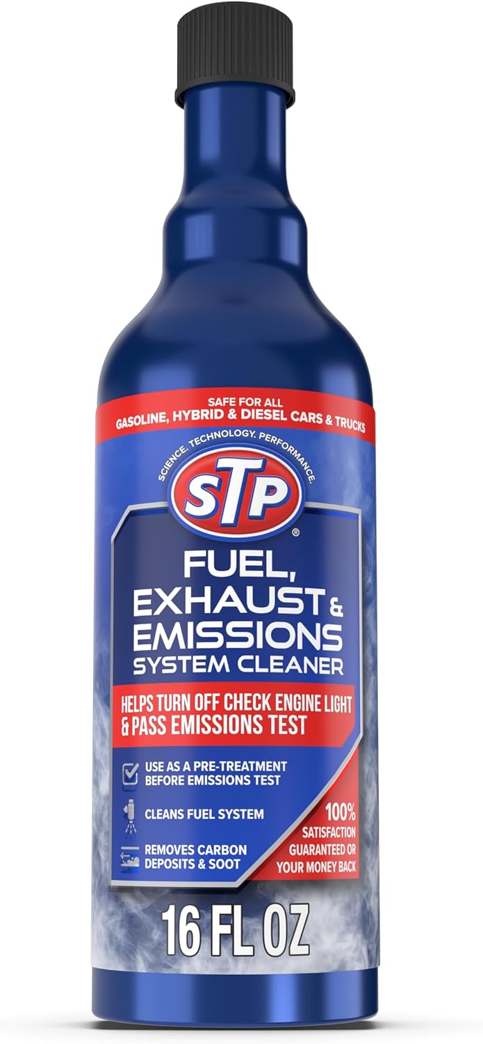STP Exhaust & Emissions System Cleaner, 15 fl oz, Fuel System Cleaner and Gas Treatment to Support Emissions Performance