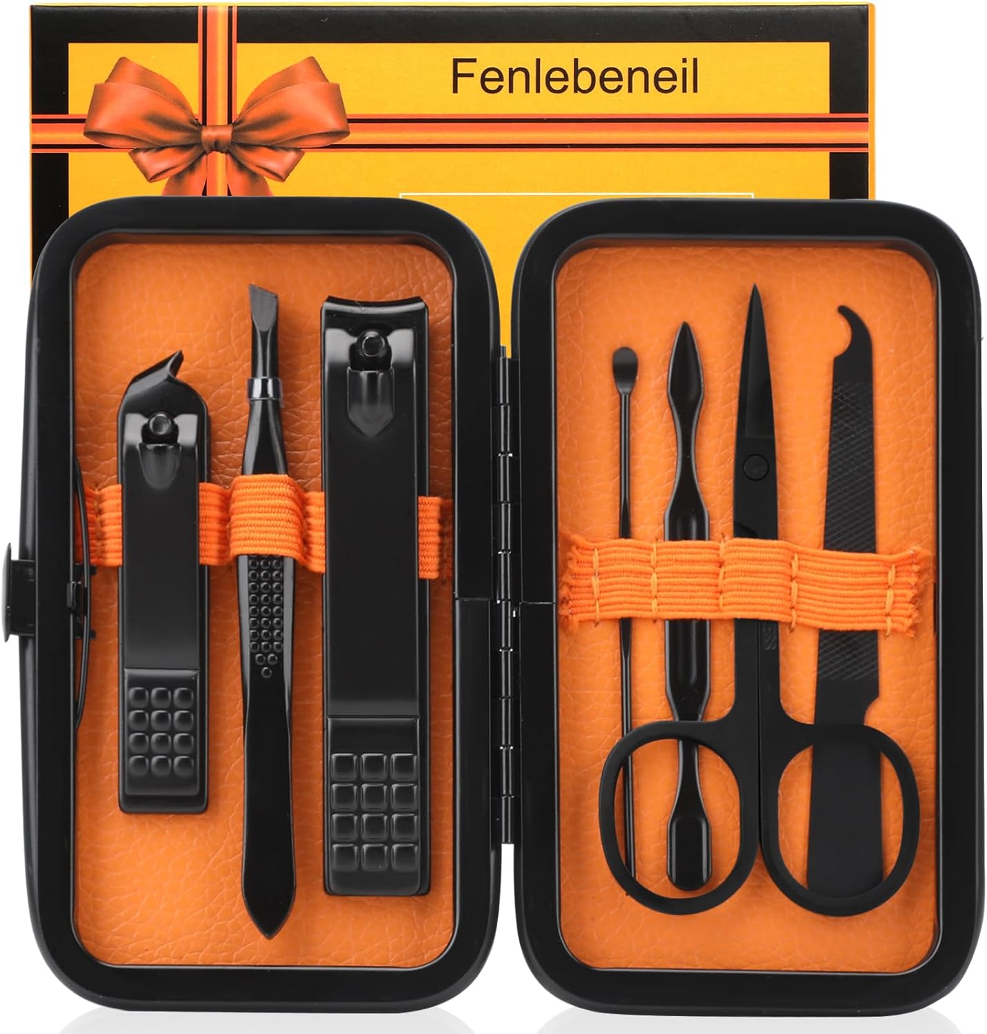 fenlebeneil Manicure Set Men Nail Clipper Set Personal Care Nail Grooming Kits Travel Nail Care Set Manicure Nail Clippers Pedicure Kit Basic Nail Care Tools Gift for Men Women