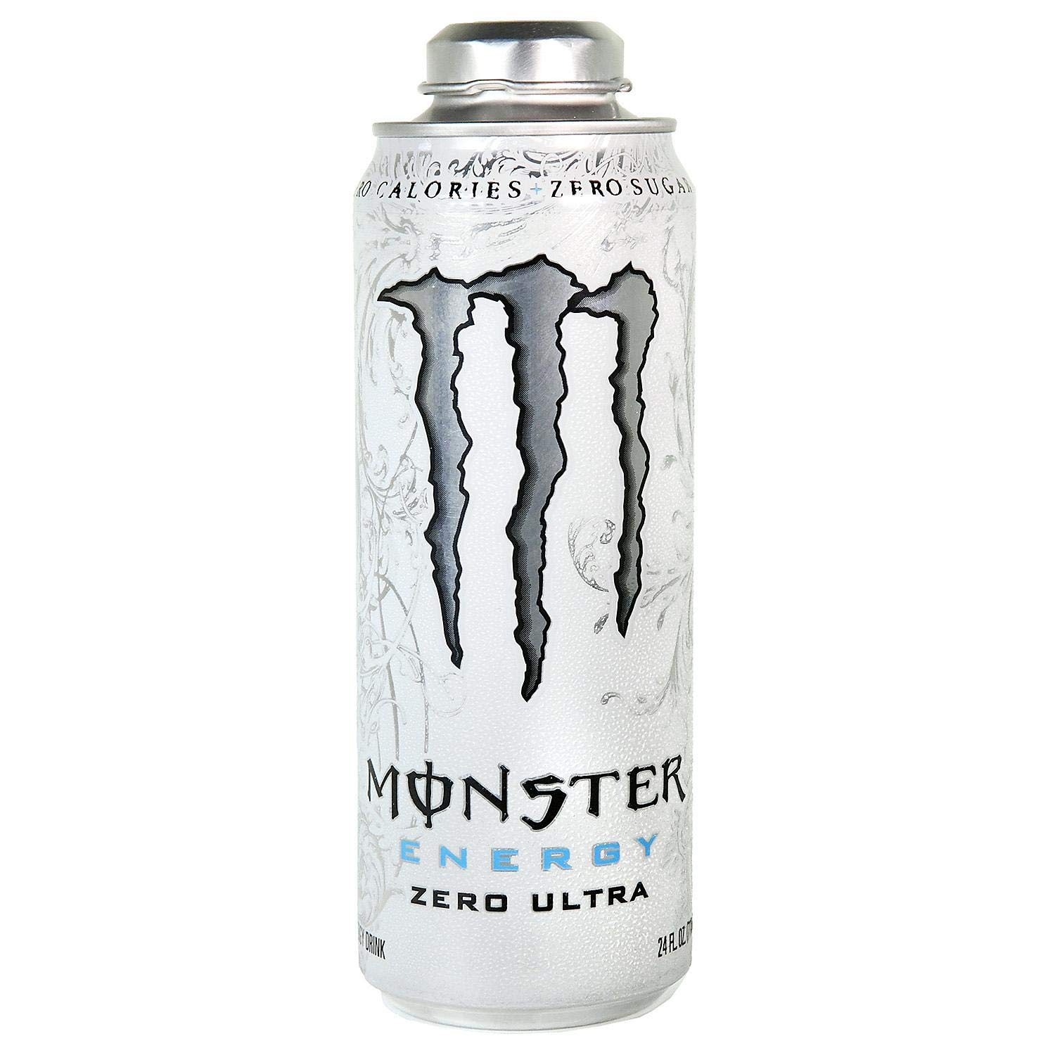 Monster Energy 24 ounce cans with Resealable Lids (Zero Ultra, 6 Cans)