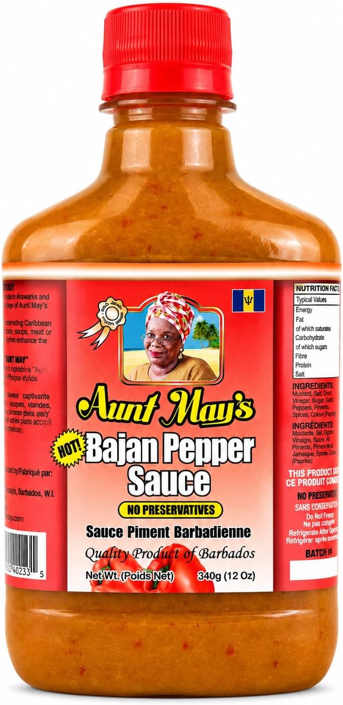 Aunt May's Bajan Pepper Sauce 340 g