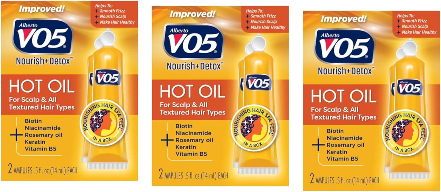 Vo5 Hot Oil Therapy Treatment 2 Count 0.5oz (3 Pack)