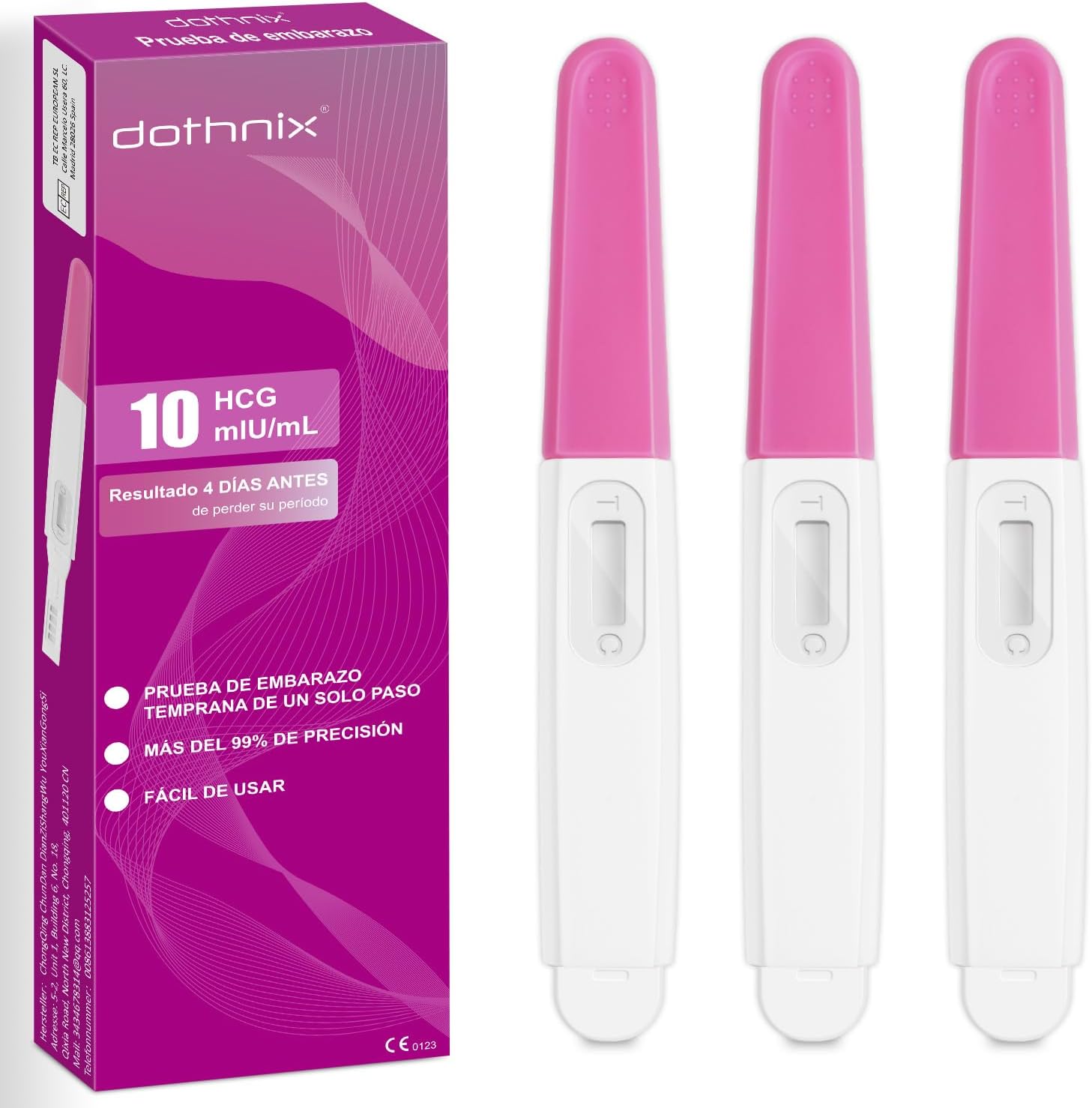 Dothnix Early Pregnancy Test Early Detection Pregnancy Tests Fast Response 99% Accurate HCG Pregnancy Test 3 Packs