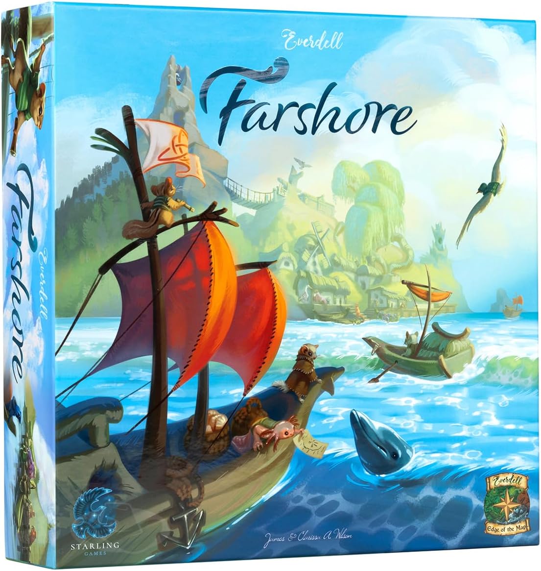 Starling Games | Everdell: Farshore | Board Game | Ages 10+ | 1-4 Players | 40-80 Minutes Playing Time