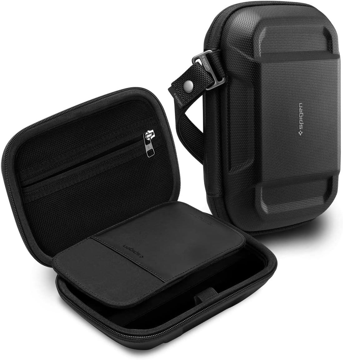 Spigen Rugged Armor Pro Cable Organizer Travel Pouch - Black