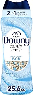 Downy Comfy Cozy In-Wash Laundry Scent Booster Beads, Meadow Rain Scent, 25.6 oz, Softness and Freshness